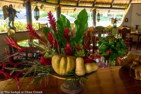 Flower arrangement  gathered from the grounds of The Lodge at Chaa Creek , Cayo, Belize – Best Places In The World To Retire – International Living